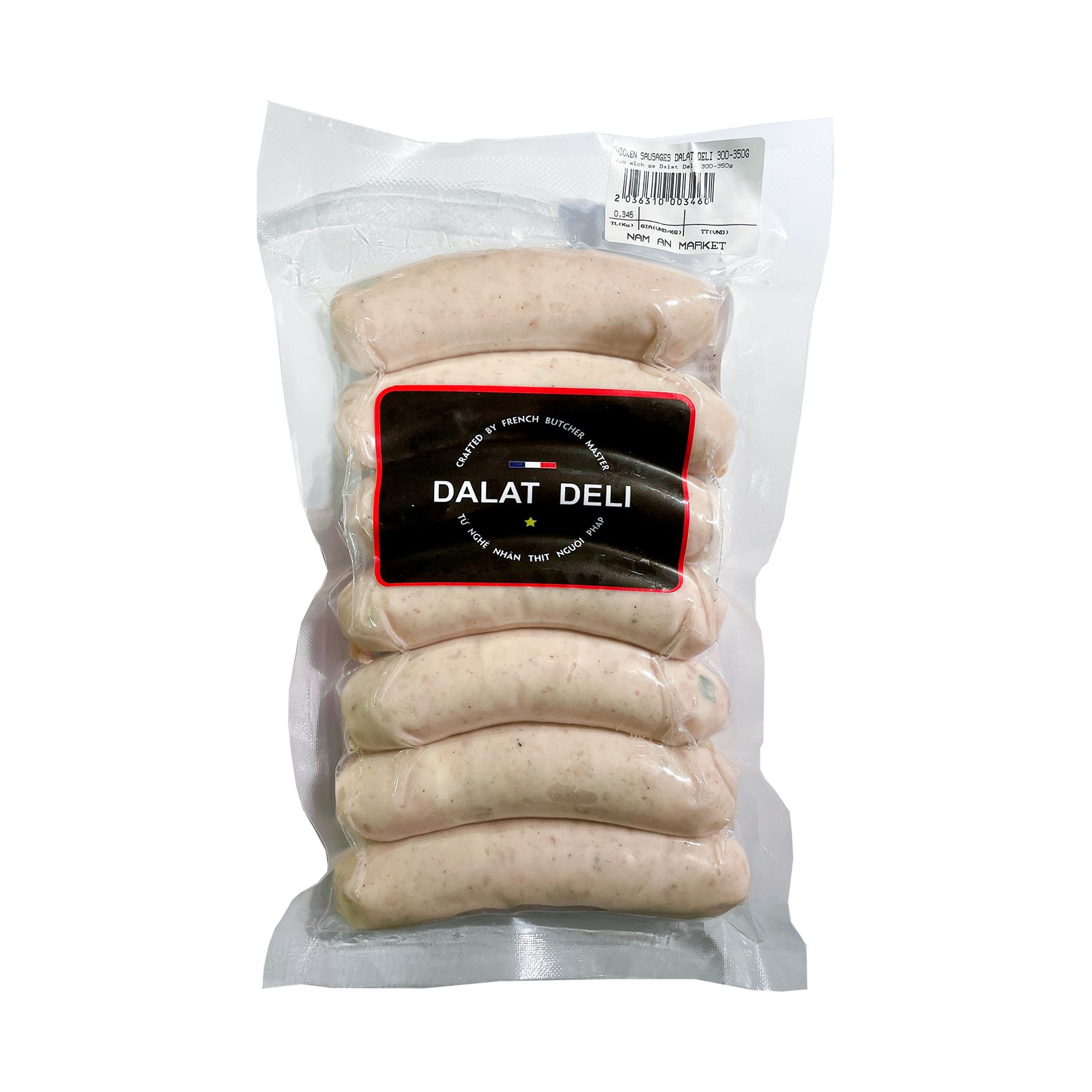 Xúc Xích Gà 35/50G Dalat Deli 300G- 