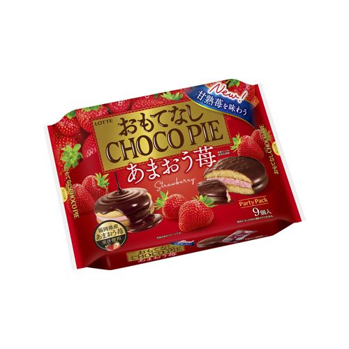 Strawberry Choco Pie Lotte 279G- 
