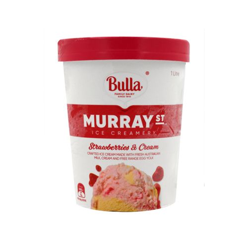 Murray St Strawberries & Cream Bulla 1L- 