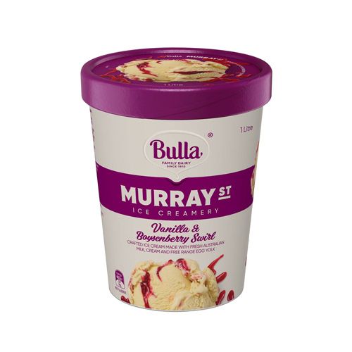 Murray St Vanilla & Boysenberry Swirl Bulla 1L- 