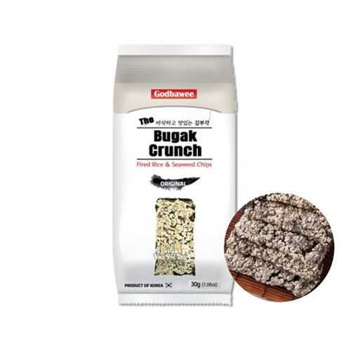 Snack Tảo Gạo Chiên Giòn Nguyên Vị Godbawee 30G