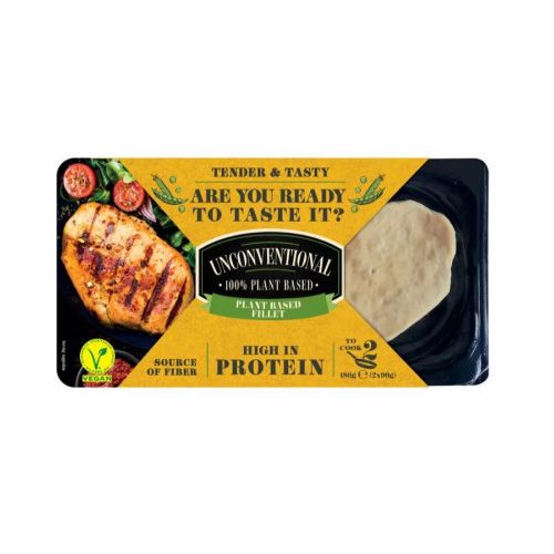 Frozen Plant Based Chicken Breast Unconventional 90Gx2-