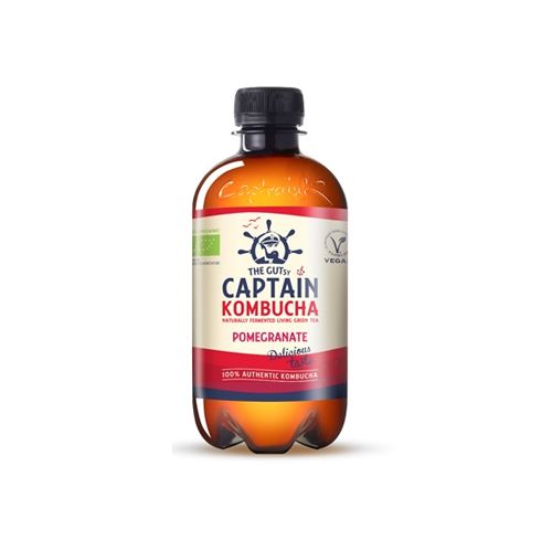 Trà Kombucha Hữu Cơ Vị Lựu Bản Giới Hạn Tg. Captain 400Ml- 