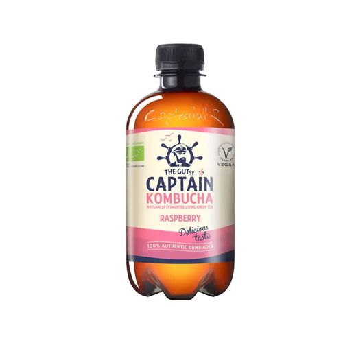 Trà Kombucha Hữu Cơ Vị Mâm Xôi Tg. Captain 400Ml- 