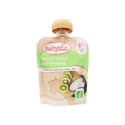 Sữa Chua Dừa Hữu Cơ Cho Bé Vị Kiwi & Chuối Babybio 85G- 