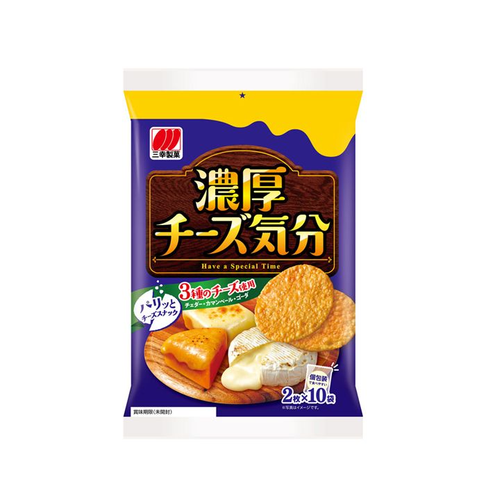 Crisp Baked Rice Crackers Cheese Sanko 87.8G-