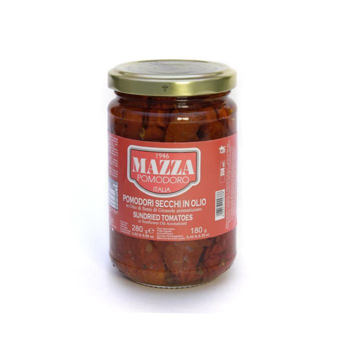 Sundried Tomatoes In Sunflower Oil Mazza 280G