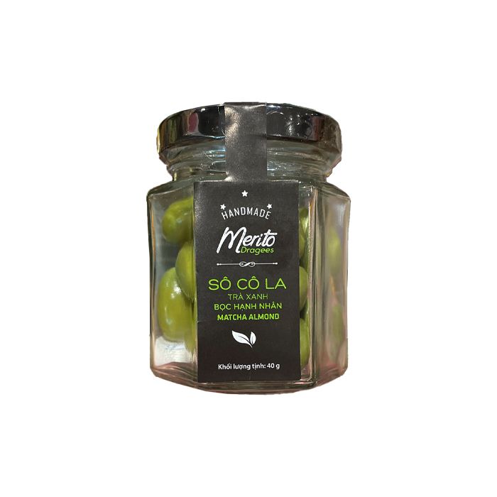 Chocolate Trà Xanh Nhân Hạnh Nhân Dragees 40G-
