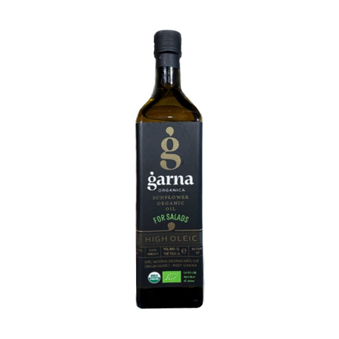 Organic Sunflower Oil Garna 1L- 