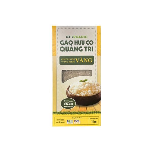 Gạo Trắng Hữu Cơ Qt Hộp 1 Kg