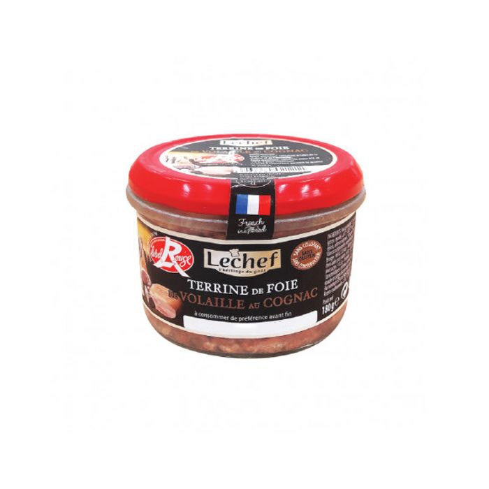 Pate Poultry Liver Terrine With Cognac Le Chef 180G-