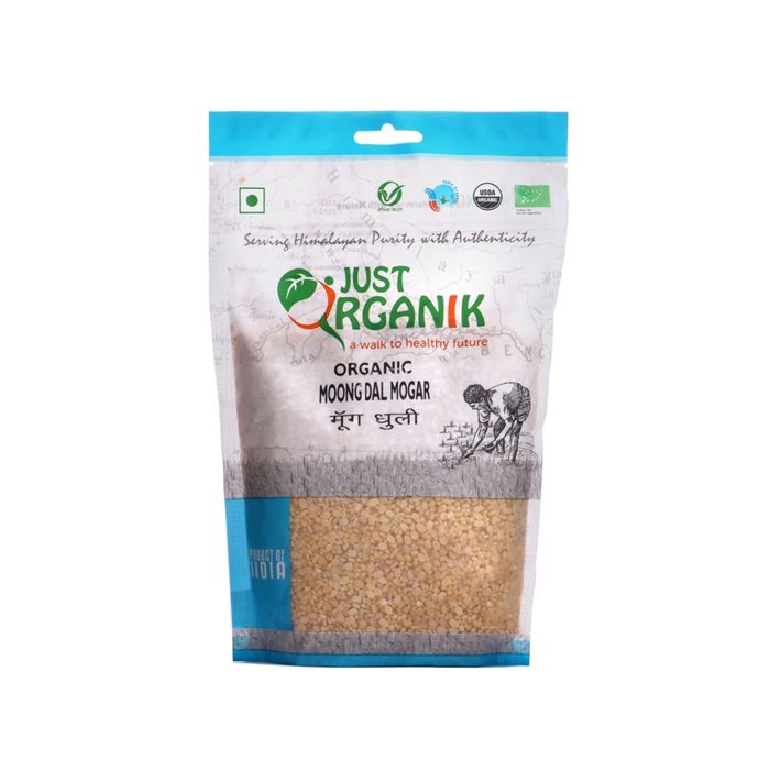 Org Moong Split & Dehusked Just Organik 500G- 