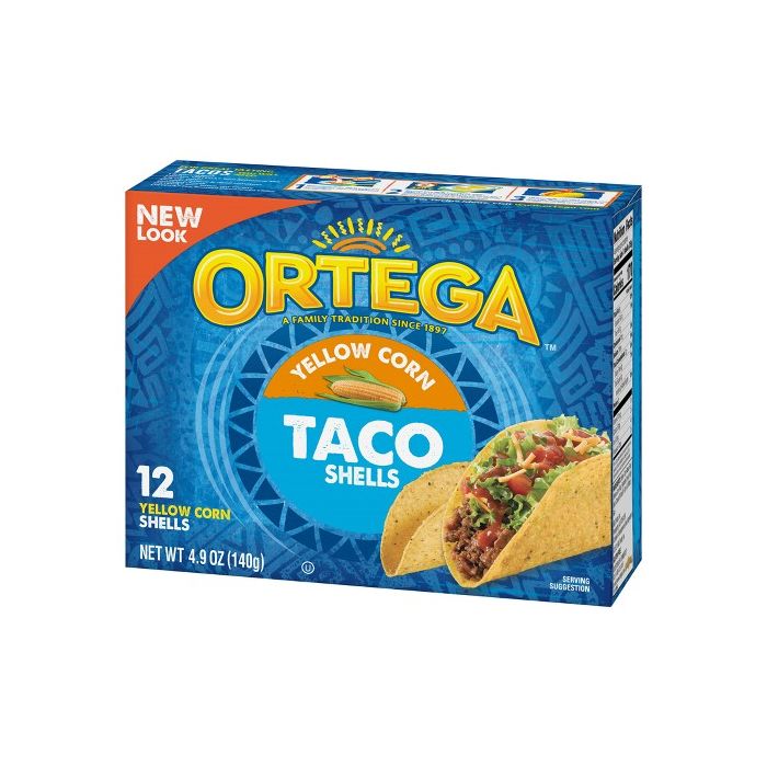 Vỏ Bánh Taco Từ Bắp Vàng Ortega 140G- 