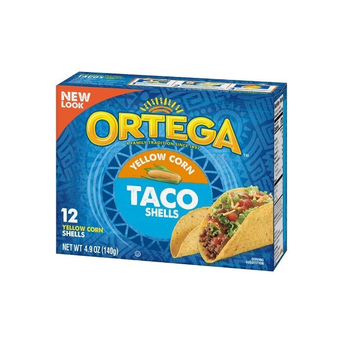Vỏ Bánh Taco Từ Bắp Vàng Ortega 140G-