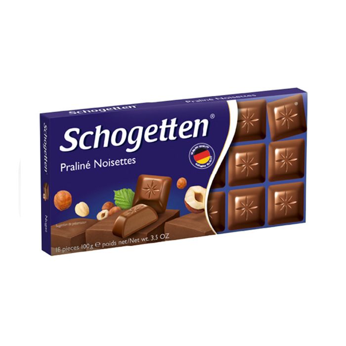 Chocolate With Hazelnut Praline Schogetten 100G- 