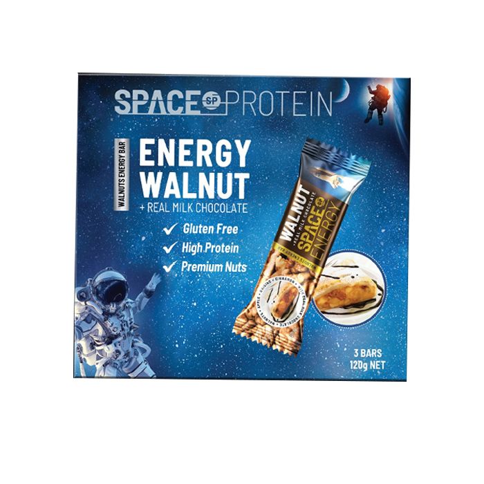 Energy Bar Walnut Space Protein 120G- 