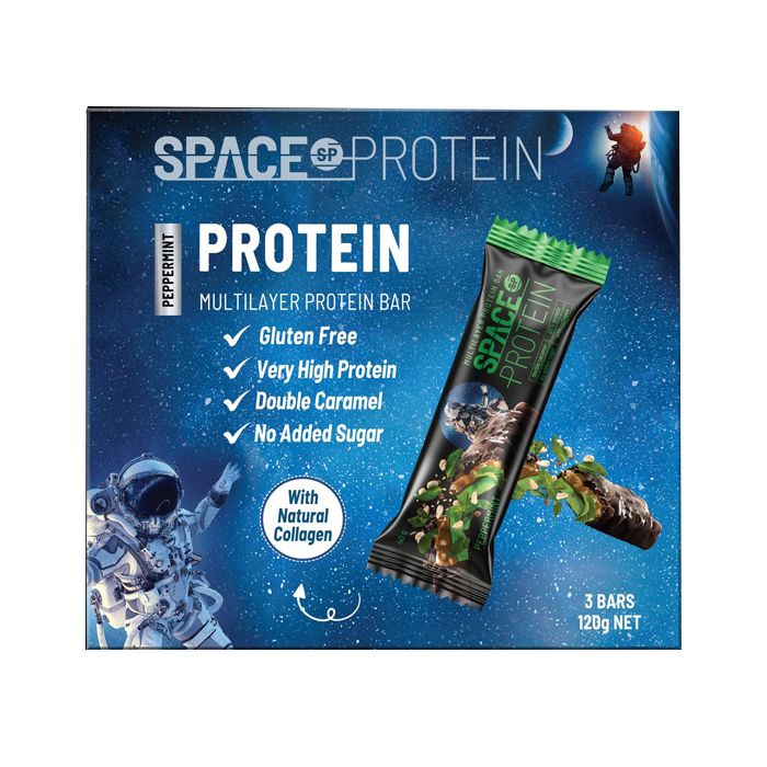 Energy Bar Multi Layer Dark Peppermint Space Protein 120G