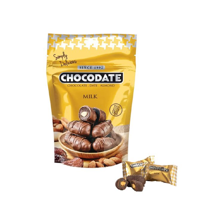 Milk Chocolate Dates, Almond Chocodate 100G-