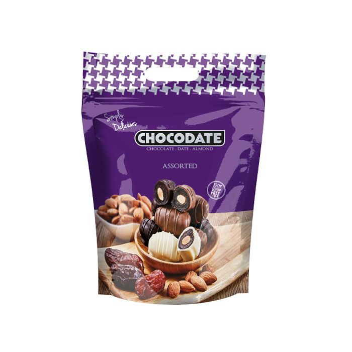 Chocolate Assorted Dates Almond Kernels Chocodate 100G- 