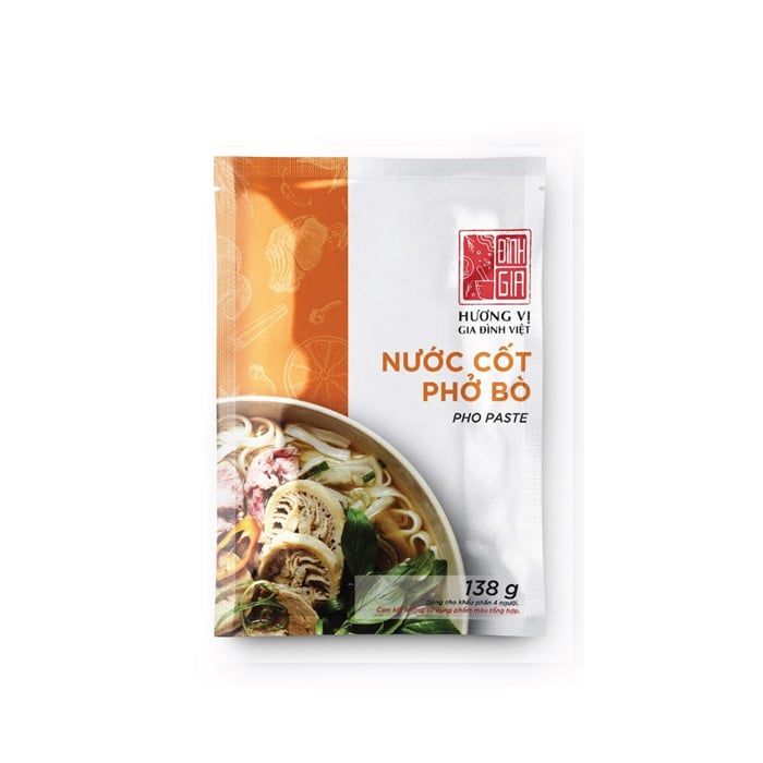 Concentrated Beef Broth For Pho Dinh Gia 138G-