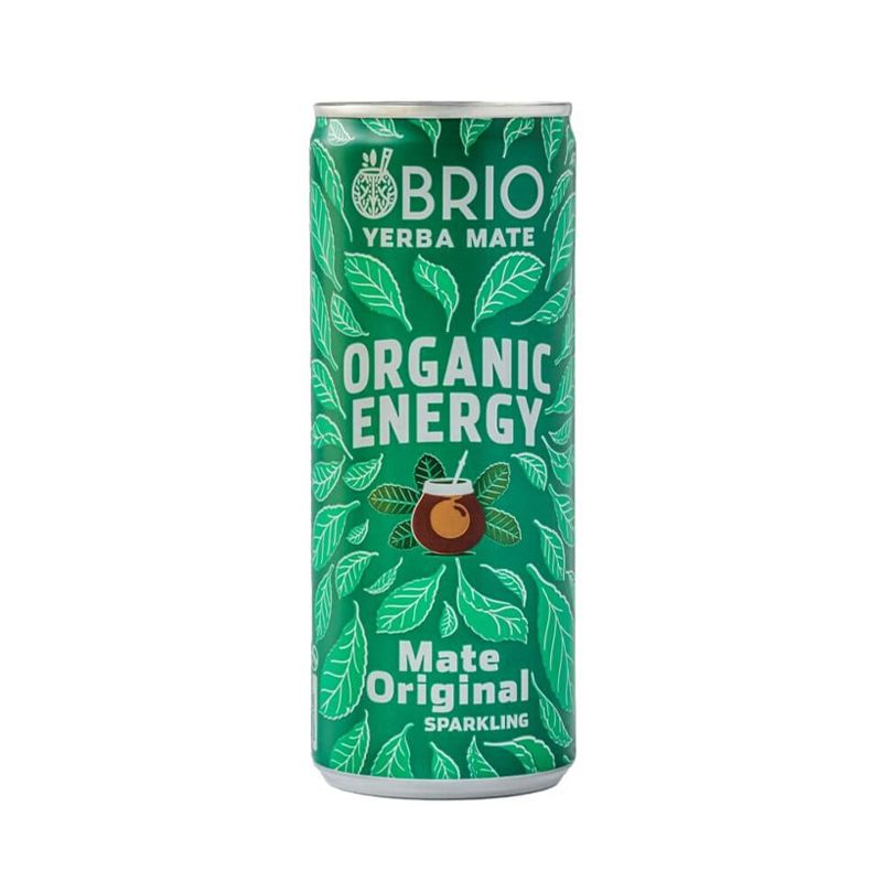 Nước Uống Năng Lượng Hữu Cơ Có Ga Nguyên Vị Brio Yerba Maté 250Ml-