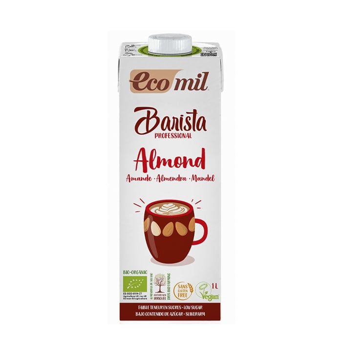 Org Almond Milk Barista Ecomil 1L- 
