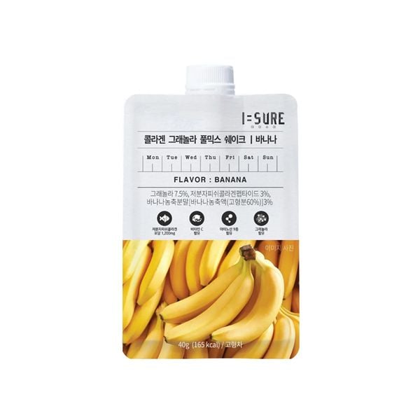 Ngũ Cốc Lắc Collagen Vị Chuối Isure 40G