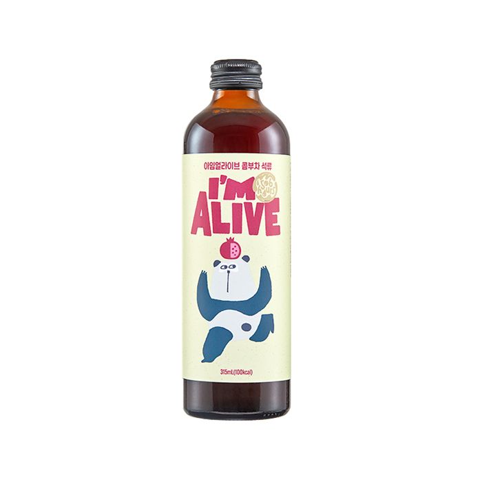 Org Pomegranate Kombucha I'M Alive 315Ml- 