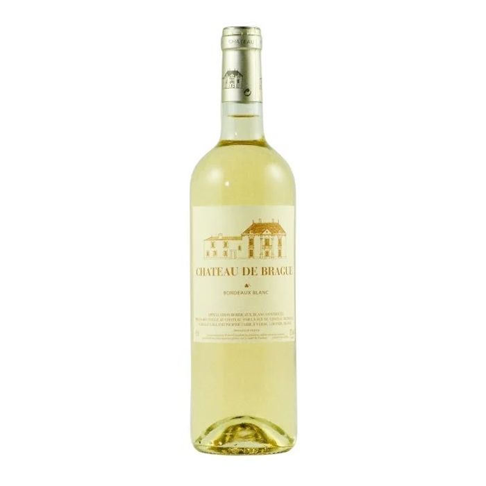 Rượu vang trắng AOC Bordeaux Blanc - Chateau de Brague 750ml-
