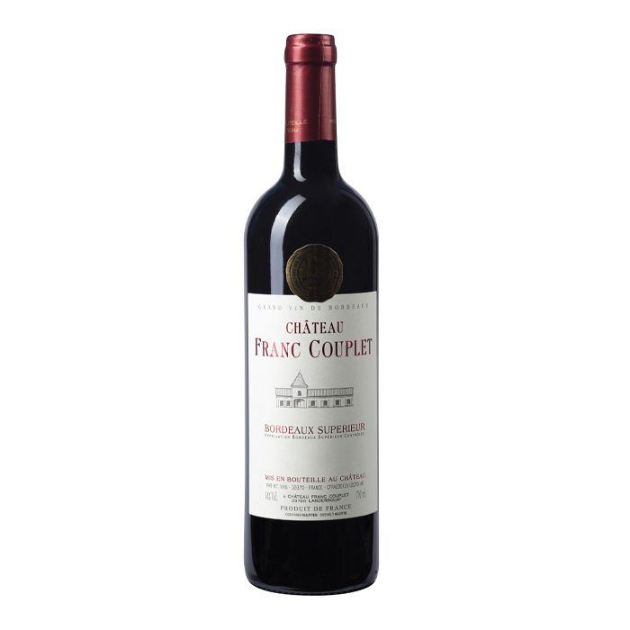 Rượu vang đỏ AOC Bordeaux - Chateau Franc-Couplet 750ml-