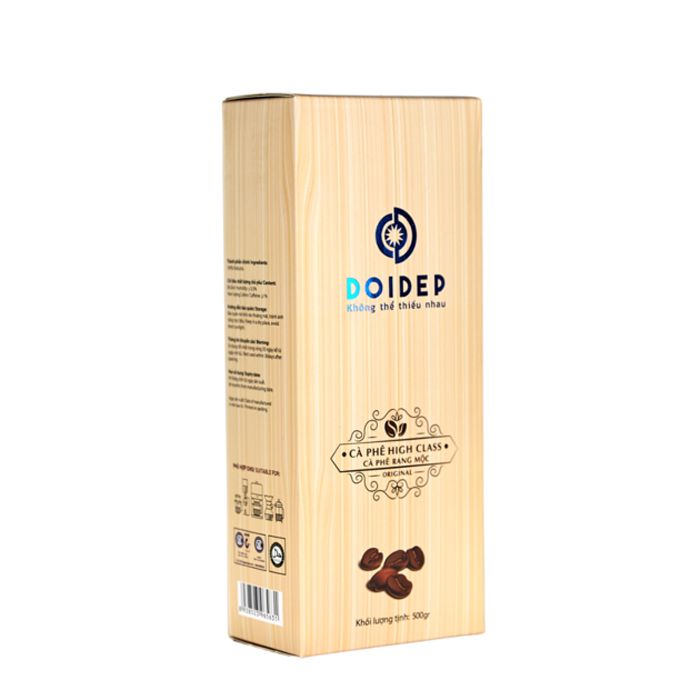 Cà Phê Hộp Giả Gỗ Doi Dep 250G- 