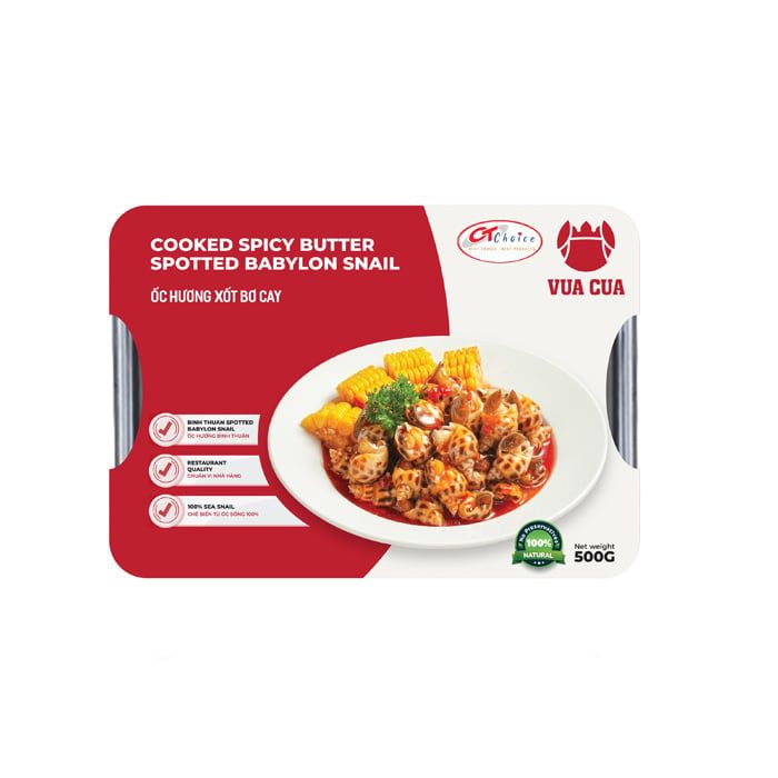 Ốc Hương Xốt Bơ Cay Vua Cua 500G-