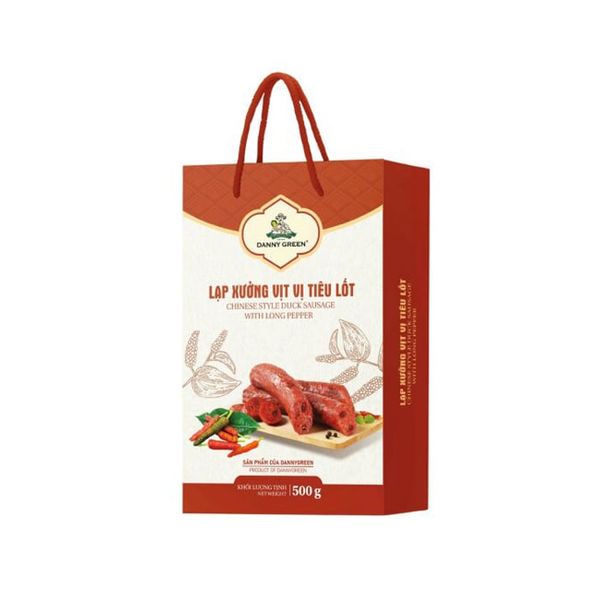 Lạp Xưởng Vịt Vị Tiêu Lốt Danny Green 500Gr