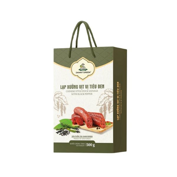 Lạp Xưởng Vịt Vị Tiêu Đen Danny Green 500Gr