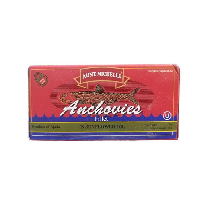 Cá Anchovy Ngâm Dầu Aunt Michelle 50G- 