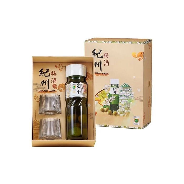 Apricot Wine Gift With Fruit Umeshu Nakano Miiri 720Ml- 