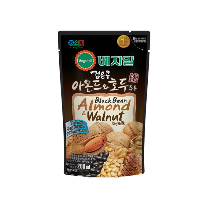 Soymilk Almond, Walnut, Blackbean Vegemil 200Ml- 