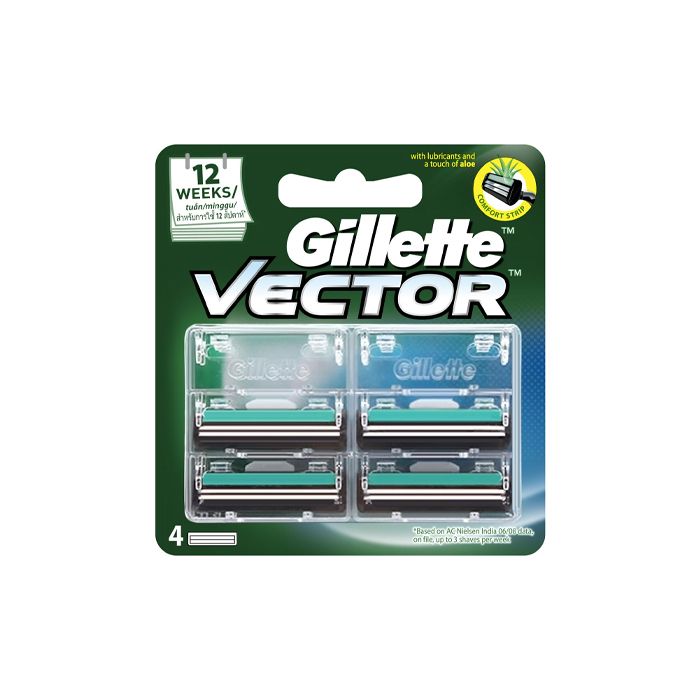 Lưỡi Dao Cạo Gillette Vector Vỉ 4-