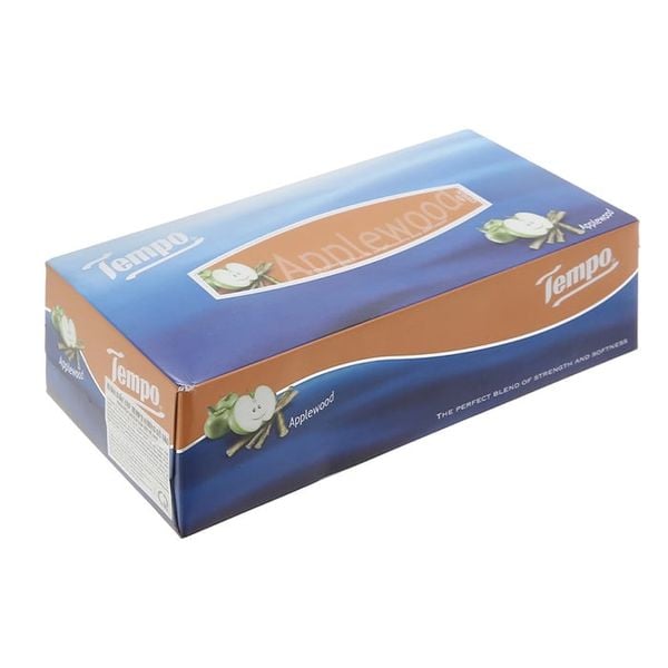 Khăn Giấy Hộp Hương Gỗ Táo Tempo 90 Tờ
