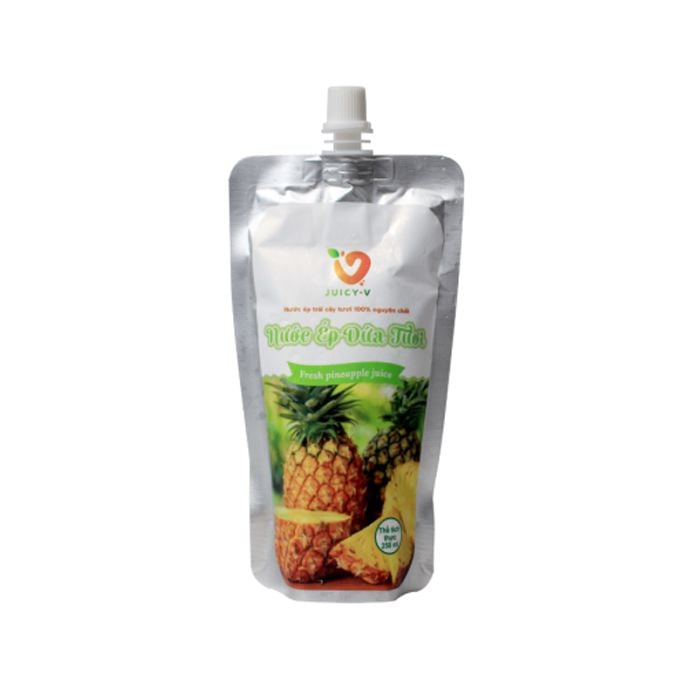 Natural Pineapple Juice Juicy V 250Ml-