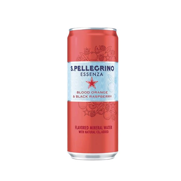 Nước Khoáng Bổ Sung Ga Cam Hồng&Mâm Xôi Đen San Pellegrino 330Ml-
