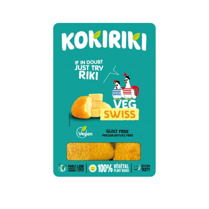 Frozen Plant Based Swiss Cheese Nuggets Kokiriki 200G-