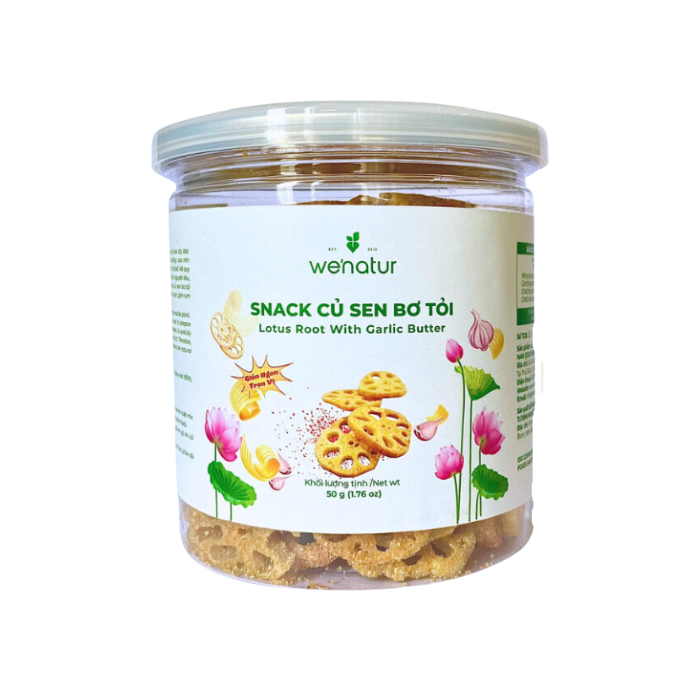 Snack Củ Sen Bơ Tỏi Wenatur 50G- 