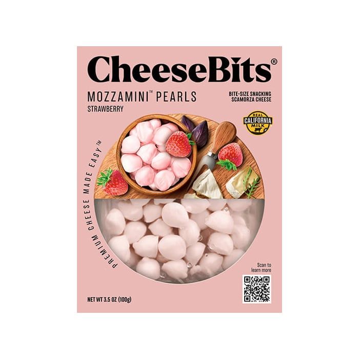 Phô Mai Hạt Mozarella Dâu Cheesebits 100Gr-