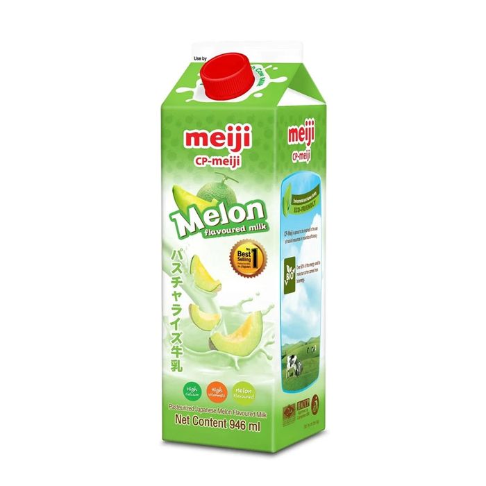 Sữa Tươi Thanh Trùng Hương Dưa Lưới Nhật Bản Meiji 946Ml- 