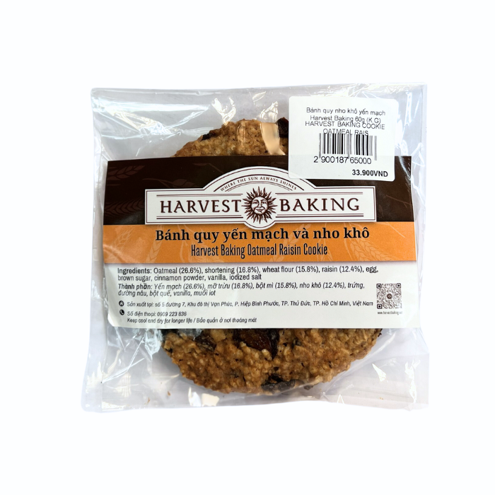 Bánh Quy Nho Khô Yến Mạch Harvest Baking 60G (K.G)-