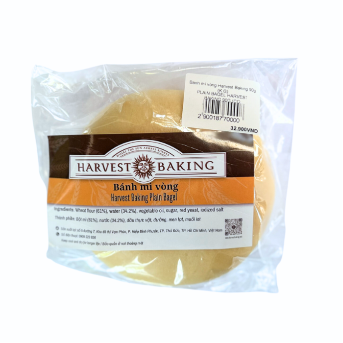 Plain Bagel Harvest Baking 90G (Cons)-