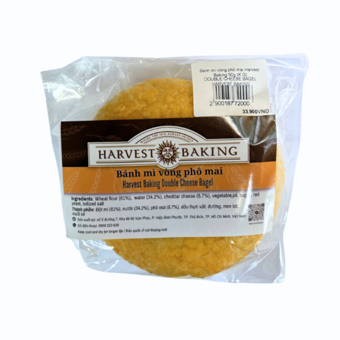 Double Cheese Bagel Harvest Baking 90G (Cons)