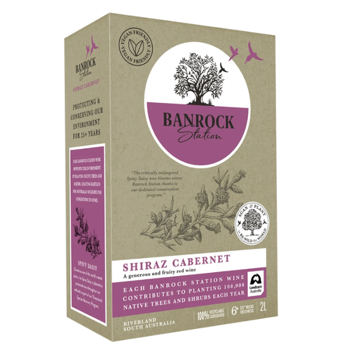 Rượu Vang Đỏ Banrock Station Shiraz Cabernet - 2L Banrock Station 2000Ml (K.G)-
