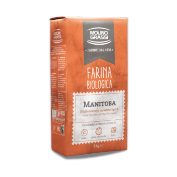 Bột Mì Manitoba Hữu Cơ Số 13 Molino Grassi 1Kg-